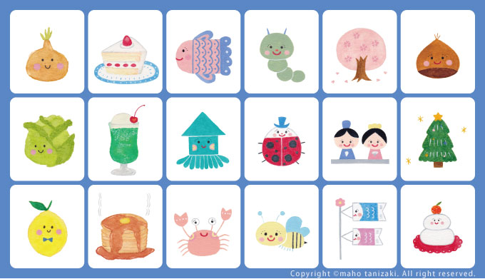 Personal Works 小さいイラスト フルーツ やさい スイーツ 春夏秋冬 海の生き物 虫 Fruits Vegitables Sweets Seanonal Sea Creatures Bugs Ohanalion Personal Works 小さいイラスト フルーツ やさい スイーツ 春夏秋冬 海の生き物 虫 Fruits Vegitables Sweets Seanonal Sea Creatures Bugs Ohanalion