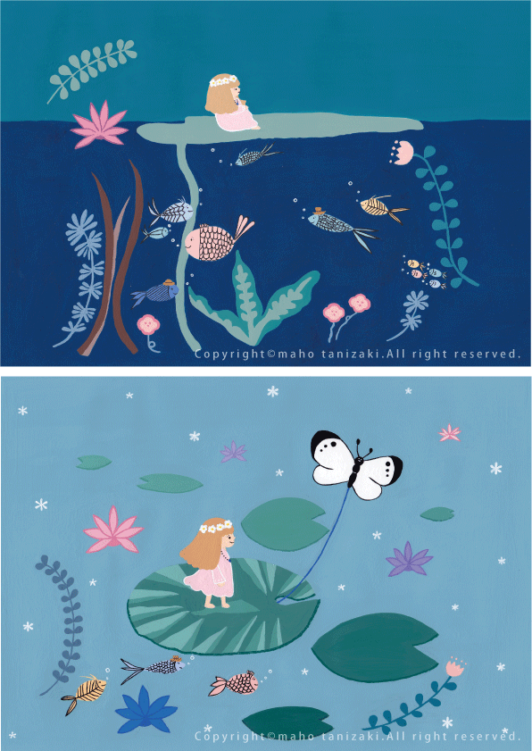 Personal Works 童話 おやゆび姫 Children S Story Illustrations Thumbelina Ohanalion