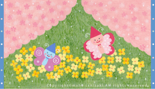 【Personal works】さくらの日／春／Sakura day／Spring／illustrations／kids