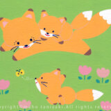 【Personal works】きつねの日／Fox day／春／Spring／illustrations／kids