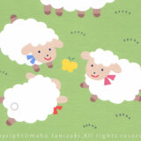 【Personal works】ひつじの日／夏／Sheep day／Summer／illustrations／kids